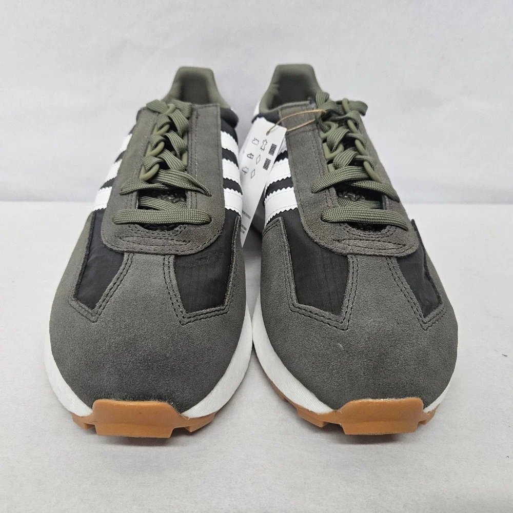 Adidas Retropy E5 Casual Sneakers H03854‎ Olive White Gray Boost Mens Size 9